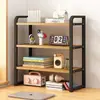 Escrivaninha Estante de Livros Rack de Armazenamento de Mesa Prateleira em Camadas Prateleira Camada por Camada Escrivaninha de Estudante Rack de Armazenamento de Dormitório Rack de Elevação de Mesa