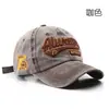 Gorra de Béisbol Lavada de Mezclilla Estilo Retro Americano Bordado de Letras para Mujer Nuevo Estilo Tendencia Versátil Visera Protectora del Sol Gorra para Hombre