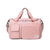 Bolsa de Natación y Fitness de Gran Capacidad con Compartimentos Separados para Seco y Mojado, Plegable, Bolsa de Almacenamiento para Equipaje, Diseño con Sentido de la Moda, Bolso de Yoga Romboidal