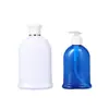 Botellas de Plástico 300ml/500ml Botellas Planas para Envases de Productos Químicos de Uso Diario, Champú, Gel de Ducha, Botellas Vacías de Líquido Antibacterial