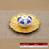 Porta-incienso Transfronterizo Adorno de Cerámica Quemador de Incienso de Aleación Estilo Japonés Base Bandeja para Incienso Uso en el Hogar Porta-incienso de Flujo Inverso Soporte para Incienso Juego de Dos