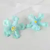 Kit de material DIY para tocado de cabeza de copo de nieve de flor artificial, flores para pasador de pelo, accesorios para el cabello Hanfu, tocados, flores para salón de bodas, flores de seda artificial