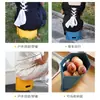 Taburete Plegable Tipo Tarjeta, Cesta Multifuncional Portátil para Acampar y Pescar al Aire Libre, Taburete de Plástico Portátil Plegable