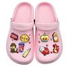 Tamancos Série Novo Estilo Britânico Transfronteiriço Acessórios Florais para Sapatos Pvc Borracha Macia Removível Decorações de Sapatos Personalizadas
