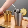 Copo de Água de Camada Única em Aço Inoxidável 304, Copo para Cerveja, Suco e Bebidas Geladas, Copo de Camada Única para Crianças do Jardim de Infância com Logo