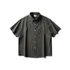 Ropa para Hombre Northbound 2026 Verano Nueva Camisa de Manga Corta de Canalé Camisa de Trabajo Moderna para Hombre Chaqueta Holgada de Media Manga