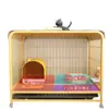 Jaula para Gatos No Ocupa Espacio Especial para Gatos Hogar Interior Nido para Gatos Casa para Gatos con Inodoro Integrado Espacio Libre Súper Grande