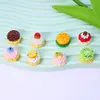Resina Pequeños Accesorios Pastel de Crema Brillante Juguete de Comida Pegamento de Crema DIY Accesorios para el Cabello Caseros Accesorios de Resina Venta al por Mayor