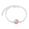 2020 venta caliente pulsera redonda plateada multicolor sirena amor pulsera fábrica joyería al por mayor exquisita