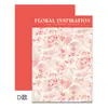 Papel de Regalo para Ramo Estilo Europeo Retro, Papel de Envoltura para Flores, Atmósfera Floral, Papel Kraft Estilo Pintura al Óleo, Empaque de Regalo para Floristería