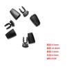 Hebilla semicircular de plástico en forma de D para bolsa con anillo adaptador, hebilla de resorte para bolso, accesorios sin costuras en forma de U, hebilla para cordón de zapato de equipaje