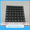 Pies Cuadrados Negros Adhesivos Trapezoidales Amortiguadores para Chasis con Respaldo Adhesivo, Almohadillas Autoadhesivas para Pies, Almohadillas Cuadradas de Silicona, Cinta de Doble Cara