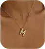 Amazon Explosions 14k Esmalte Bolha Pingente Inicial Inglês Colar Ouro e Prata Moda Joker Joias