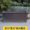 Bandeja Rectangular Maceta de Arena Morada Gres Florero de Loto Nenúfar Cerámico Maceta Grande para Paisajismo Maceta Hidropónica de Diámetro Extra Grande Maceta Extra Grande