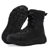 Botas táticas, botas de combate marrons para atividades ao ar livre, botas de treinamento militar, botas táticas pretas masculinas, botas deserto, botas de couro, botas de caminhada com sola de borracha