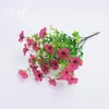 Amazon Transfronterizo Árbol de 7 Puntas Eucalipto Violeta Planta Simulada Flor de Plástico Artificial Decoración de Arreglo Floral para el Hogar