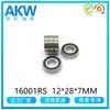 16001RS Suministro Directo de Fábrica de Cixi Rodamiento de Bolas de Surco Profundo de 12*28*7mm Rodamiento para Aerogenerador
