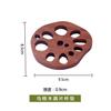 Tapete redondo creativo de aislamiento térmico estilo japonés, posavasos de bloque de raíz de loto de haya de madera maciza, traje de posavasos, portavasos, lujo ligero, ceremonia del té, taza de café, tapete de madera