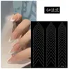 Adesivos Vazados para Nail Art Reutilizáveis com Adesivo, Estrela, Corações Cromados, Adesivos Auxiliares Estilo Francês, Borboleta, Pintura em Spray Dupla Utilização, Coração