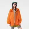 Dopamina Seda de Hielo Sensación Fresca Estilo Montaña Ropa con Protección Solar Verano Exterior Ligera Ropa con Protección Solar Chaqueta Protectora para la Piel con Capucha para Hombres y Mujeres