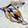 Lenço de Seda Coreano Fácil de Cuidar e Resistente a Amassados, Lenço Decorativo Pequeno para Pescoço com Padrão Paisley Listrado Bolinhas Diamante Fashion Retrô, Lenço de Cabeça, Lenço
