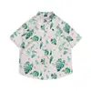 Camisas Hawaianas de Manga Corta New Retro Transfronterizas para Hombres y Mujeres, Casual Modernas Holgadas para Parejas, Camisas Florales de Playa para Vacaciones