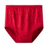 Ropa interior de anciana bragas para mujer mediana edad y ancianos transpirables holgadas talla grande de cintura alta algodón puro todo algodón triángulo bragas para personas mayores