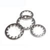 Arandela de seguridad de acero inoxidable 304, diente interno, diente externo, tope antideslizante, junta anti-floja, M3M4M5M6M8M10-M20