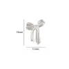 Accesorio de lazo blanco translúcido para decoración de uñas, popular en línea, rosa puro y deseable, decoración de uñas simple con lazo de mariposa de cinta