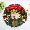 Decoração de Shopping Center Hotel Supermercado 30cm Decorações de Natal Guirlanda de Natal Cruzada Novo Pendente de Porta Anel de Rattan