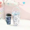 Linda Bolsa Isotérmica para Té de Leche, Bolsa Refrigeradora Portátil con Forma de Corazón Femenino, Bolsa Tote Conveniente para Bebidas Frías de Verano
