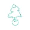 Anillo con Cierre de Resorte en Forma de Árbol, Anillo Abierto, Anillo de Resorte de Árbol de Navidad, Accesorios para Llaveros DIY, Anillo de Conexión de Aleación