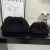 Bolsa Nuvem Camurça Fosca Retrô Boca Dourada Bolsa Tecida à Mão 2025 Nova Bolsa de Mão Pregueada Formato Dumpling