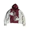 Diseño Americano Otoño e Invierno Sudaderas con Capucha Estampadas Transfronterizas para Hombres y Mujeres con Estampado de Corazón Mangas Largas