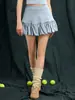 Nueva Ropa de Yoga, Falda de Tenis, Falda Corta Deportiva, Falda de Baile, Falda de Gasa tipo Pastel Fresca Transpirable de Verano Anti-Exposición