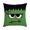 Funda de almohada de Halloween de terror Calavera Letra Atmósfera de terror Decoración festiva Funda de almohada Venta al por mayor Amazon Transfronterizo