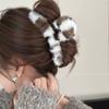 Novo Presilha de Cabelo de Pelúcia Grampo de Cabelo Grande Acessório de Cabelo para Mulheres 2025 Parte Traseira da Cabeça Presilha Tubarão Clipe Elegante de Alta Qualidade Outono e Inverno