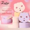 Ramila urso bonito puff 9 pacote de espuma hidrofílica grande maquiagem almofada de ar saco puff SY227