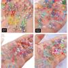 Arte de Uñas Japonés Resina Mágica Serie Mixta Perlas de Vid Mixtas Oso con Lazo Aurora Mixto 100