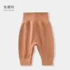 Pantalones Térmicos para Bebé Otoño e Invierno Sin Costuras Cintura Alta Protección de Vientre Pantalones Largos Ropa Interior Leggings Pantalones de Fondo Ancho Unisex Pantalones de Otoño para Bebé