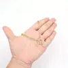 Cadena de Clip de Papel con Pedrería de 26 Letras de Venta Caliente Transfronteriza, Collar con Cierre de Pinza de Cangrejo, Collar Simple y Elegante, Envío Directo de Una Pieza