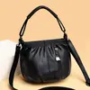 Bolso cruzado para mujer 2026 verano textura vintage bandolera bolso de hombro gran capacidad simple moda bolso de mano bolso cubo