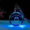 Llavero colgante de cristal luminoso personalizable para niñas, regalo de cumpleaños creativo, decoración de la suerte, regalo sincero, Día del Maestro