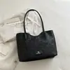 Bolso de hombro tipo tote vintage con estampado floral transfronterizo, gran capacidad, bolso de mano casual, simple y versátil para el trabajo