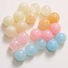 15 mm, Corea del Sur, semitransparente, color gelatina mareada, redonda, media píldora de resina, accesorios para bricolaje, carcasa de teléfono móvil, pendientes, accesorios para el cabello, material