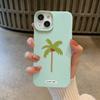 Funda de silicona con diseño de cocotero para iPhone 16, iPhone 15, 14 y 11, con diseño creativo de lichi de 12 pulgadas.