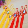 Pingente de nó chinês de borla pequena festiva estilo étnico cristal ópera de Pequim maquiagem facial ornamentos de nó chinês presentes especiais