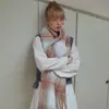Bufanda a Cuadros Estilo Japonés 20% Mezcla de Lana de Nueva Zelanda para Mujer, Chal Suave de Invierno Oversize, Calentador de Cuello