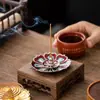 [venta al por mayor de fábrica] accesorios para quemador de incienso de calabaza soporte para incienso de varilla multifuncional plato de incienso de loto accesorios de aleación
