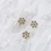 Novo Nail Art Transfronteiriço Série Floco de Neve Joias de Liga Natal Floco de Neve Diamante Branco Floco de Neve Diamante AB Joias Floco de Neve Atacado